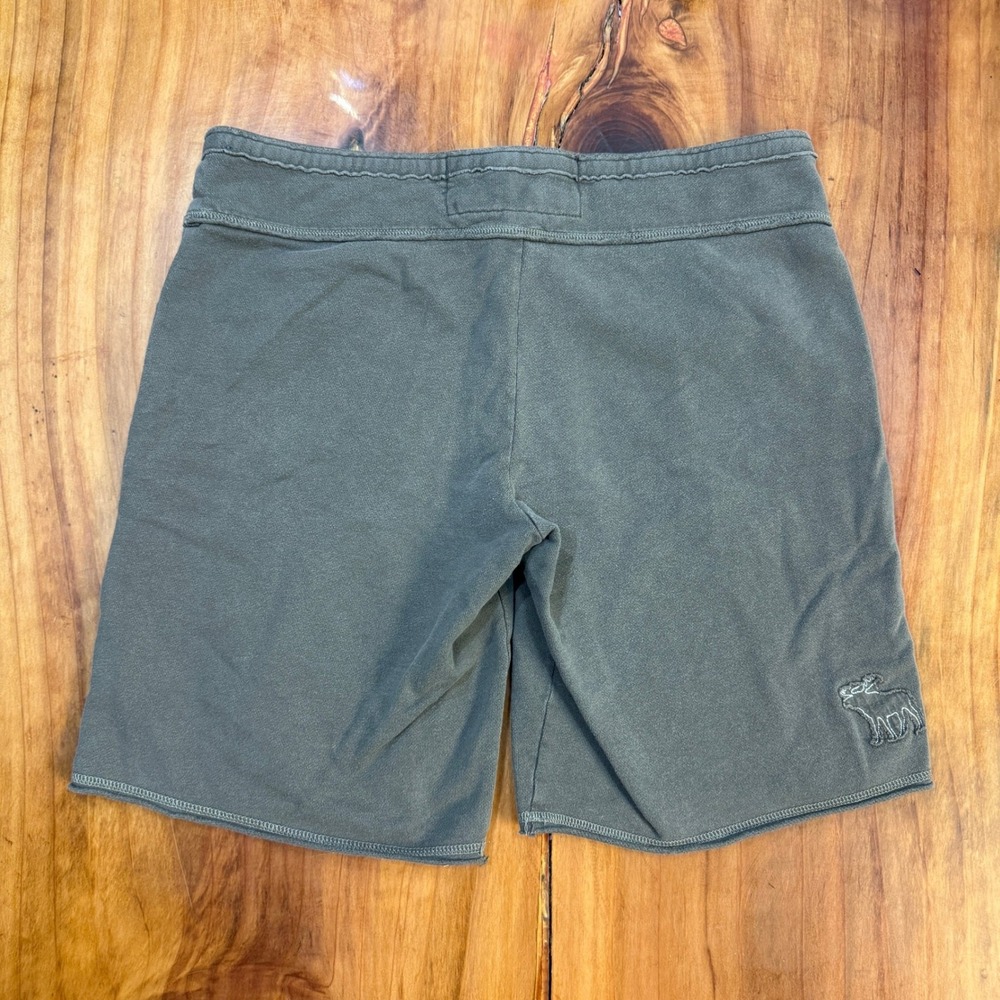 Vintage Y2K Abercrombie Shorts Juniors Large Long Drawstring Cotton Embroider Q7 - Picture 4 of 4
